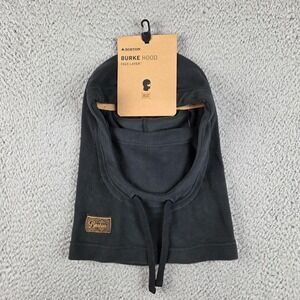 Burton Burke Hood Black Fleece Face Neck Mask Winter Head Gear Hat